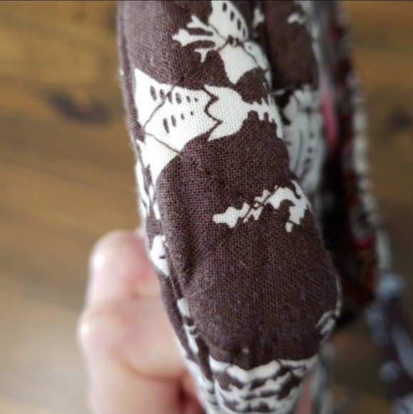 Vera Bradley brown and pink hipster crossbody bag - Picture 8 of 8